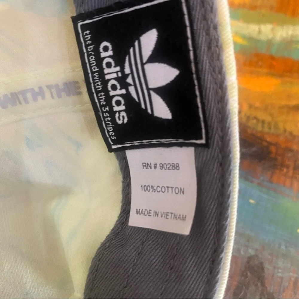 adidas Original Relaxed Strapback Cap Ambient Sky Blue/Pulse Yellow DISCONTINUED